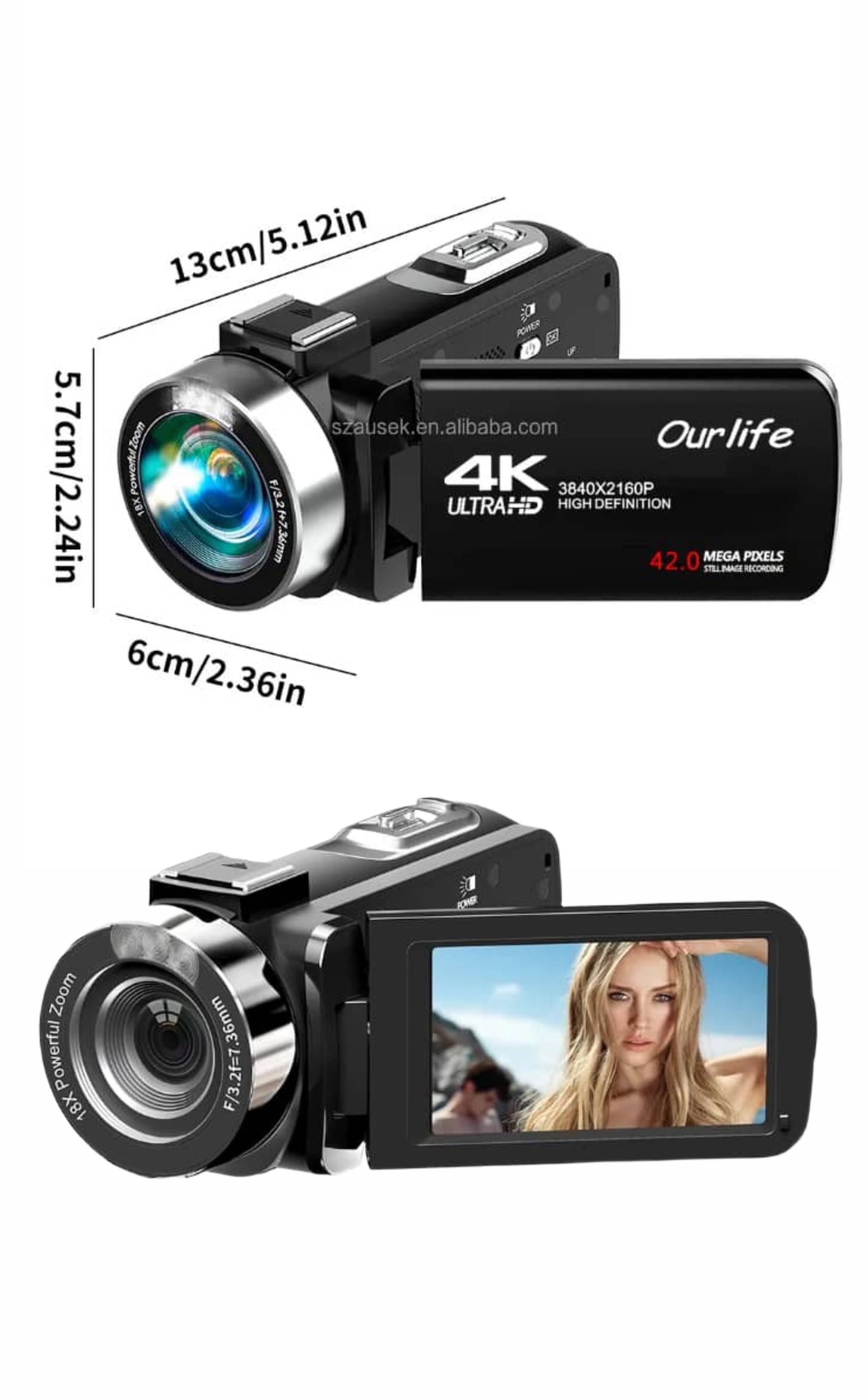 4K Ultra HD Digital Camera With Remote Control 