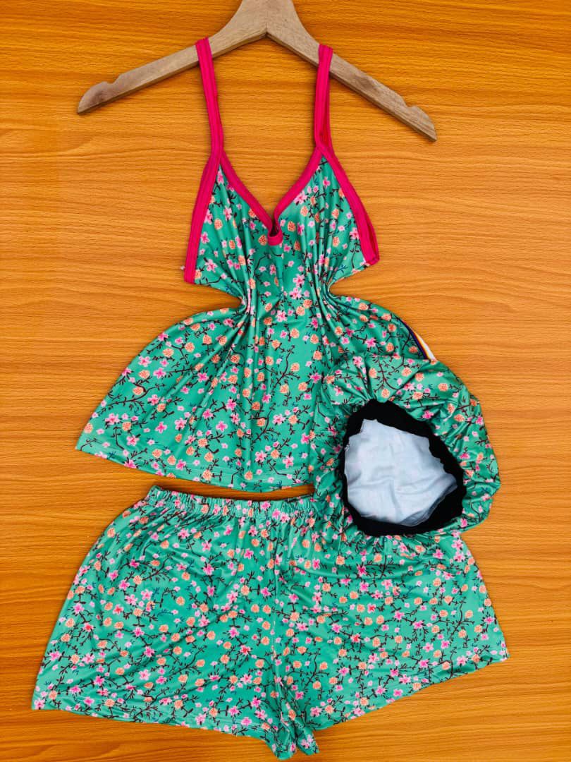 Women’s 3- Piece Floral Nightwear 