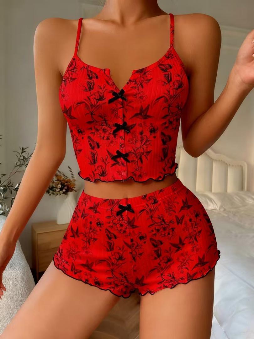 Women's Floral Pajama Set
