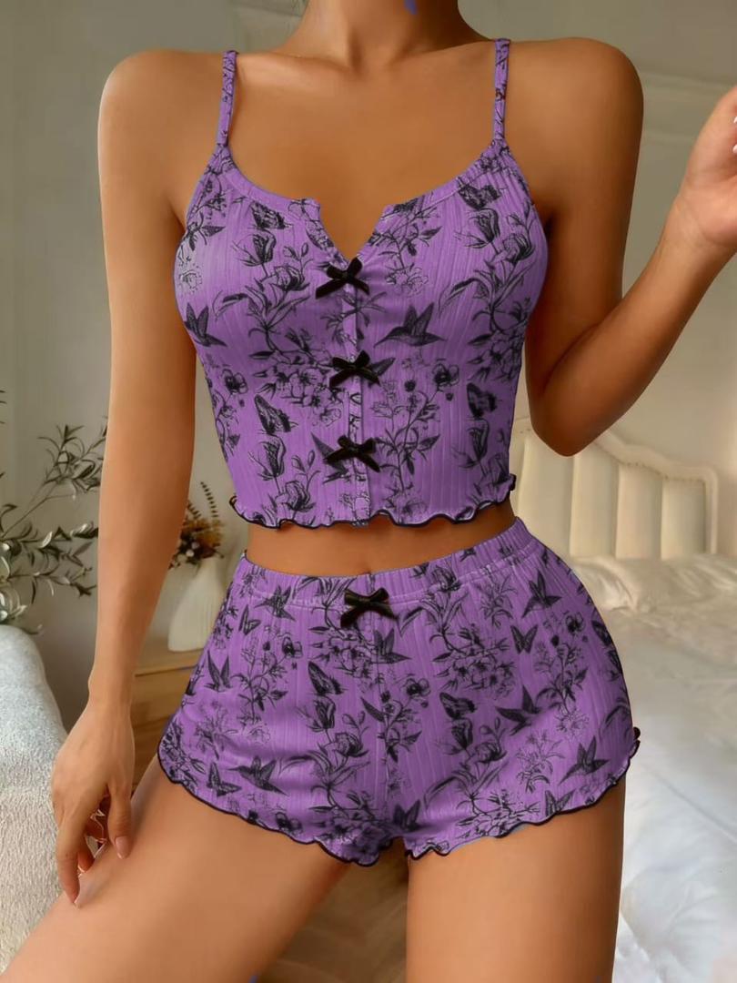 Women's Floral Pajama Set