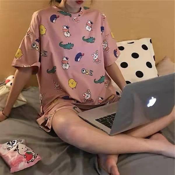 Women’s Beautiful Multi Color Nightwear Set (One Fit All)